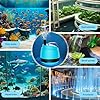 WUCIOOO 450GPH Ultra Quiet Bottom Suction Submersible Water Pump (1700L/H, 25W) with 3 Nozzles,6.5ft High Head,6ft Power Cord,Suitable for Aquariums,Fish Tanks,Pond Fountains, Hydroponic Green #5