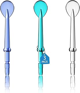 Tongue Scraper Attachment Replacement Compatible with Waterpik Water Flosser, BOEEA Tongue Cleaner Tip for Waterpik Flosser, Oral irrigator Tongue Cleaner Tips, 3 PCS