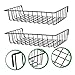 KOMBIUDA 2pcs Wire Wall Grid Panel Baskets Storage Bins Iron Material Grid Wall Basket Garage Organization