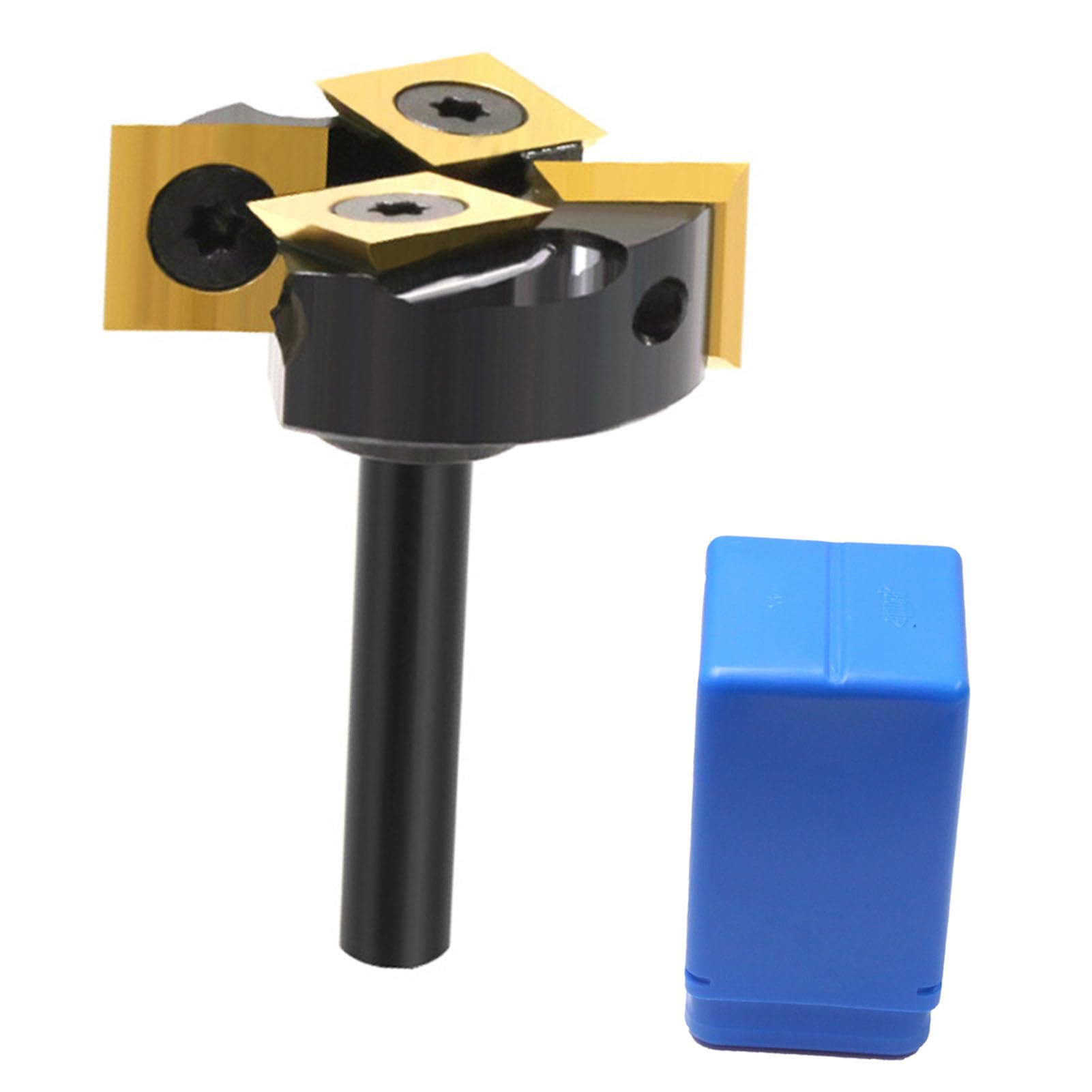 Gedourain Spoilboard Surfacing-Fräser, Effizient, 4 Rillen, 1-3/8 Zoll, Ti-beschichtet, Zum Glätten von Abfallbrettern, CNC-Maschinen, Legierter Stahl für Holzbearbeitungsprojekte