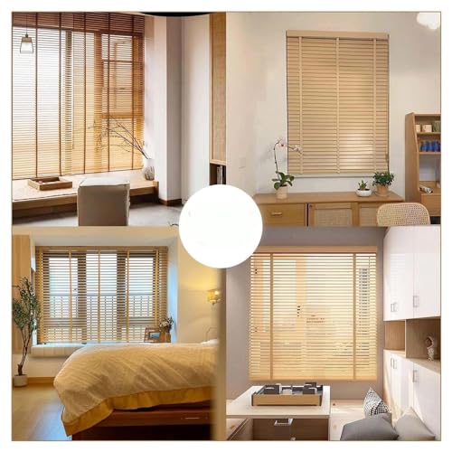 Persianas horizontales aislantes de madera maciza para ventanas 4