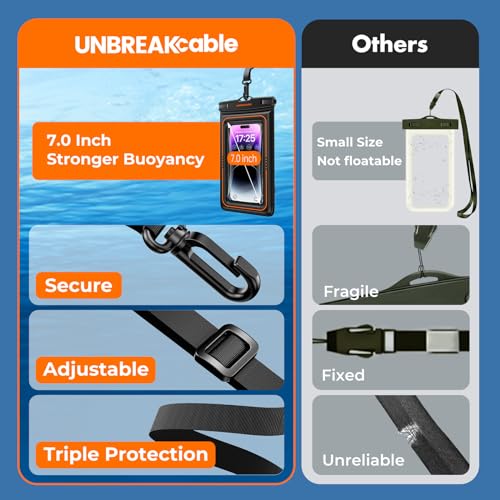 Unbreakcable UBZT494 579 Waterproof Phone Pouch 2 Pack - Ipx8 Floating Waterproof Phone Case Dry Bag thumb #5