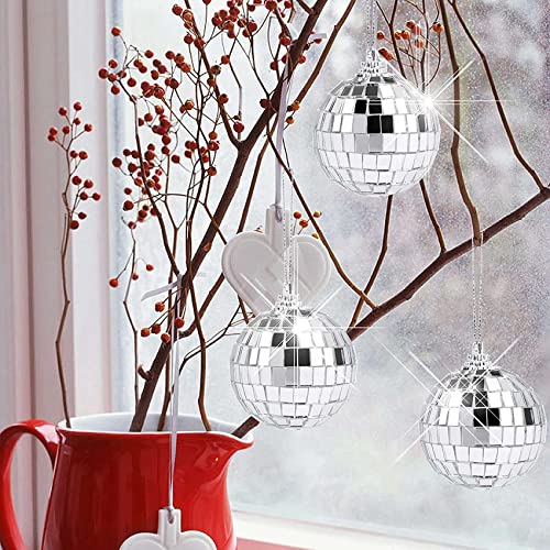 Bolas de espejo de discoteca de 2 pulgadas para decoraciones para el hogar 4