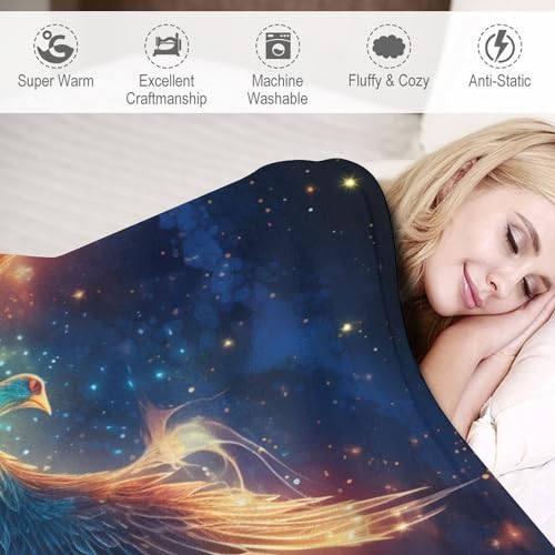 Manta de forro polar de alta calidad Phoenix para decoración elegante de sofá 6