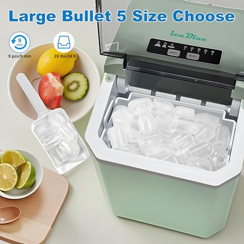 Fabricadora de Hielo Iceblue LS-12YBI 26.5lbs/Día Verde miniatura 2