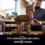 Givenni Trojan Horse Building Block Set, Greek Mythology Model Kit, 1120 Pieces, Movable Chariot with Hidden Interior, for Adults 16+