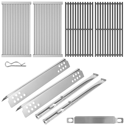 GLOWYE Grill Replacement Parts Kit for Charbroil Tru-Infrare 463644220 463642316 463245518 463246118 463632320 463632520, G362-2100-W1 Emitter Plates & Cooking Grates