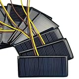 Solarpanel, 5 V, 60 mA, 68 x 37 mm, DIY-Board mit 15 cm Kabel, 10 Stück