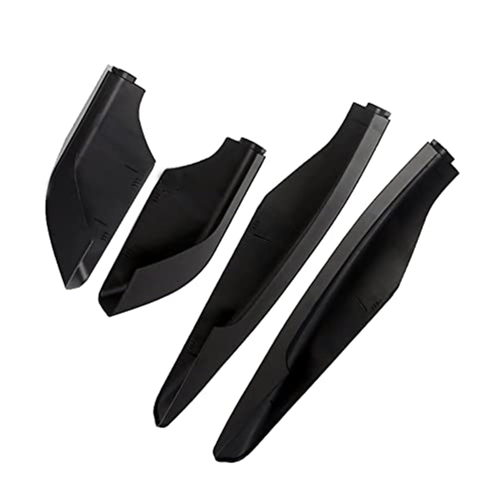 Black 4pcs Roof Rack Bar Rail End Cap Case, for Mitsubishi