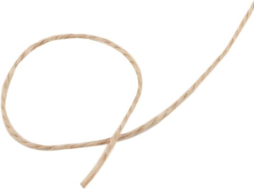 Miniatura 4 de Cuerda de yute de 3280 pies, 0.079 in, 3 capas, cuerda de yute duradera para aplicaciones de jardinería (10 piezas x 328 pies)
