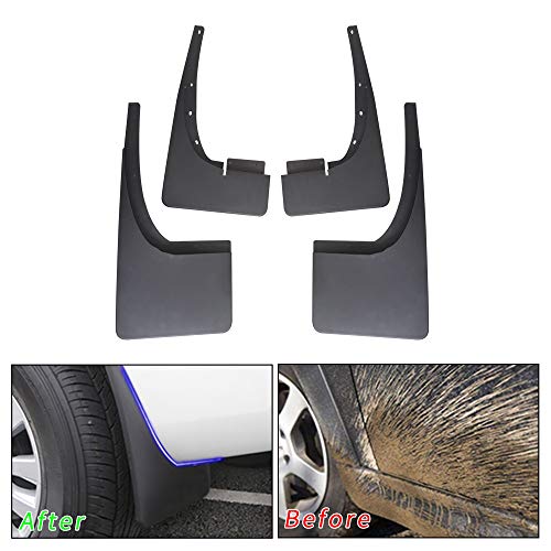 Cobear Avant Arrière Garde-boues Bavettes de Auto pour F ord Ranger 2011-2018 Personnalisation de la Voiture et Armatures de Caisse Noir 4 pièces/Ensemble