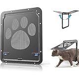 ❤VERSATILE: La puerta de pantalla mascota le permite instalar su puerta de pantalla de mascotas en una puerta de pantalla, ventanas y cualquier otra área de la pantalla. Es conveniente para todas las mascotas hasta los perros de tamaño pequeño / medio