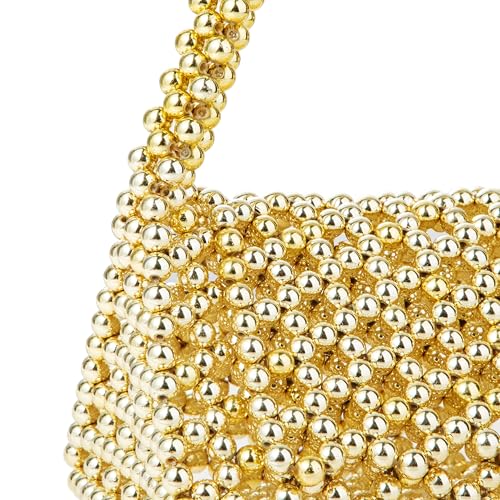 Image of YUSHINY Candy Color Acrylic Beaded Hollow Handbag Evening Clutch Triangle Bags for Wedding Party | Acrylic