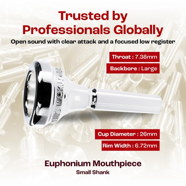Amazon.com: Denis Wick Classic Euphonium Mouthpiece Silver Plated