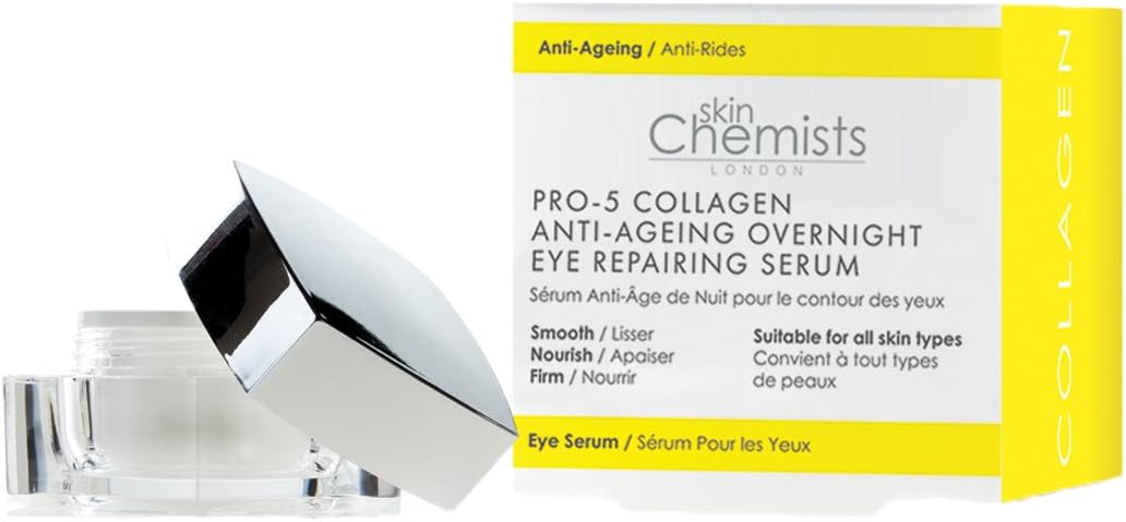 skinChemists Collagen Anti-Ageing Overnight Eye Repairing Serum - 0.34oz