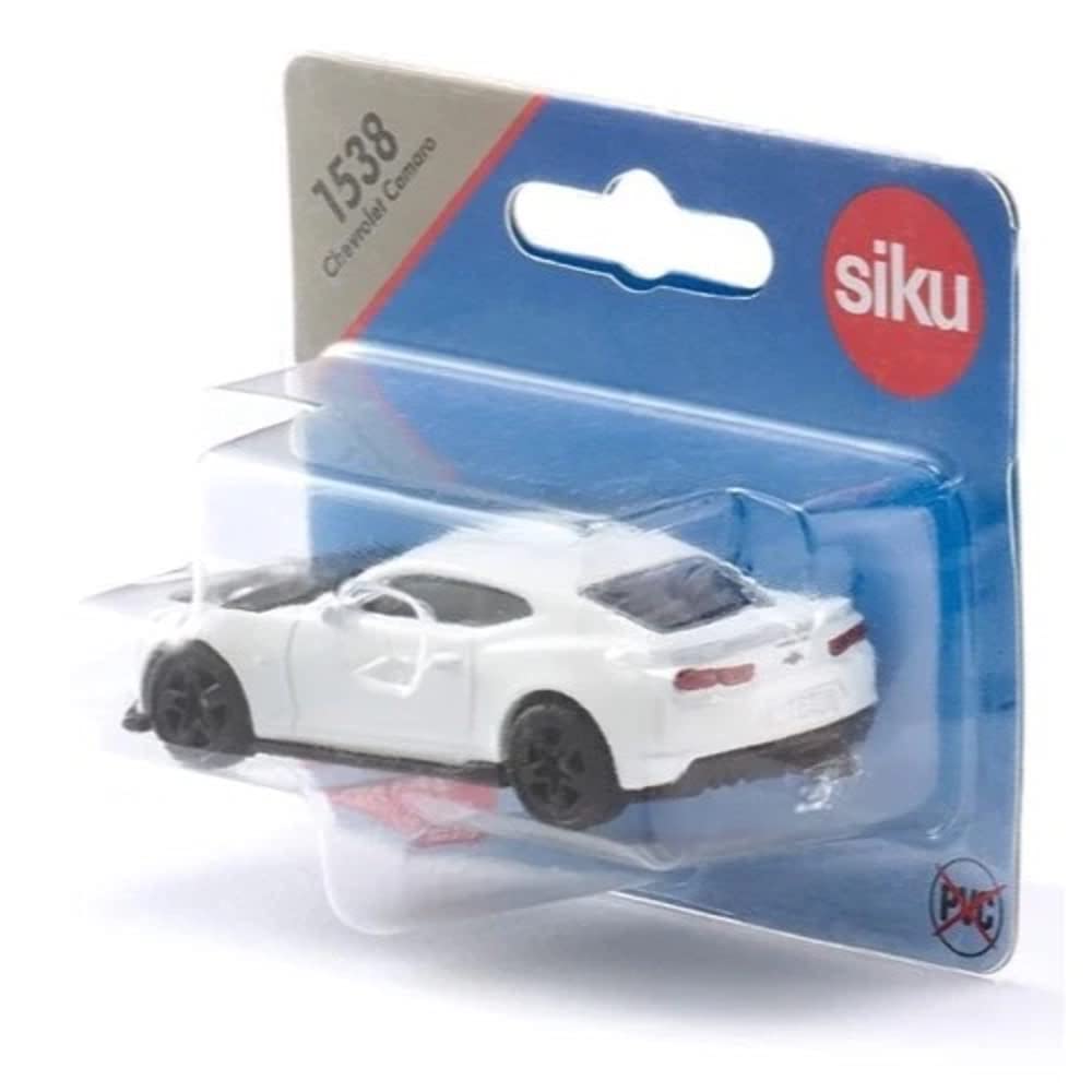 Siku 1538, Chevrolet Camaro, Metallo,Plastica, Bianco, Cofano apribile, Gancio di traino