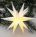 Produktbild GURU SHOP LED Ministern Baltasar für Innen, Außen - Weiß/Komplettset mit Trafo 230 V, Kunststoff, 18x18x18 cm, Weihnachtsstern, Adventsstern