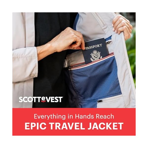 SCOTTeVEST Epic Travel Jacket for Women - 22 Hidden Pockets - Soft Shell Coat - Pickpocket Proof Clothing - Image 5