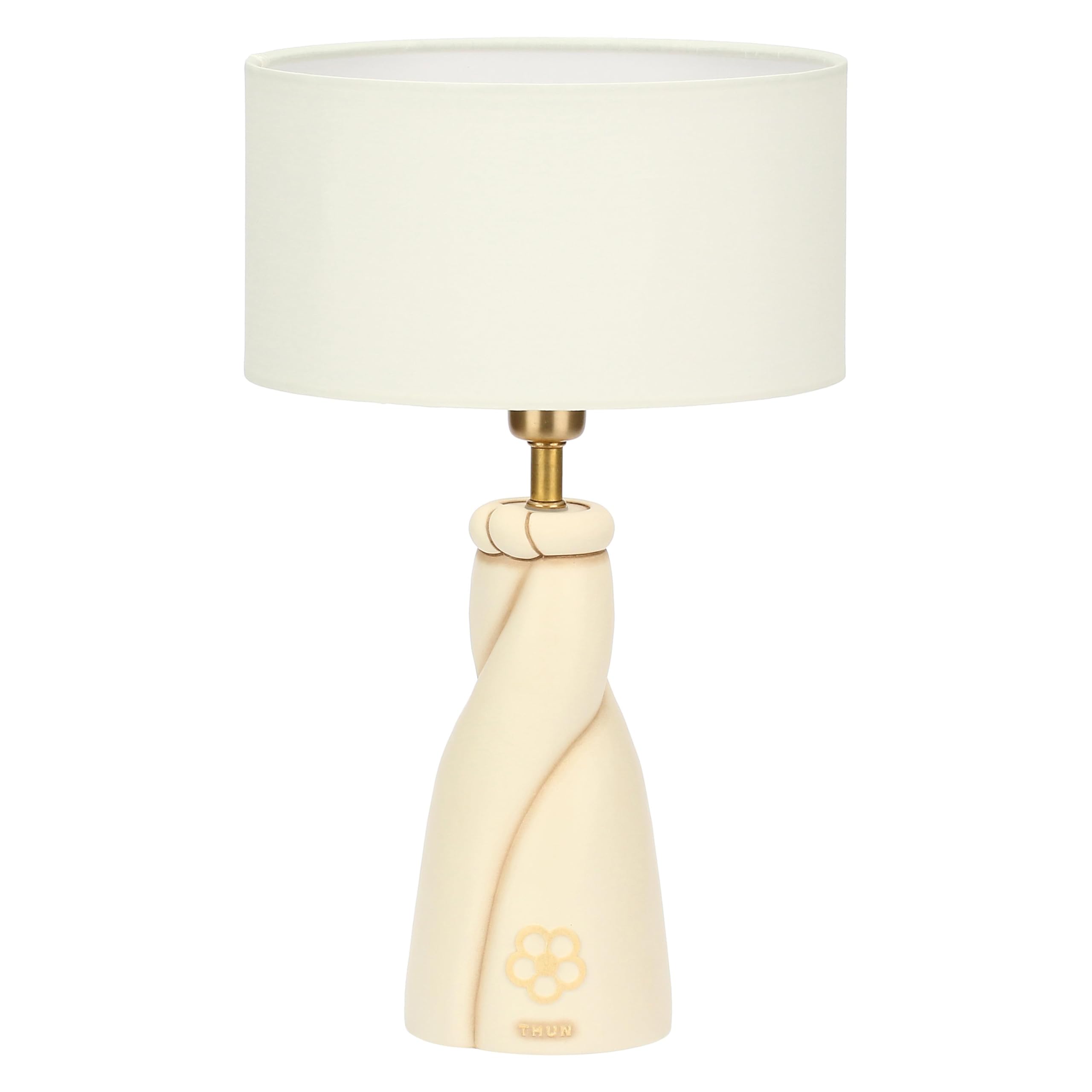 THUN - Twist lamp, Small - Ceramic - Spring Garden Collection - 10 x 10 x 19.7 cm