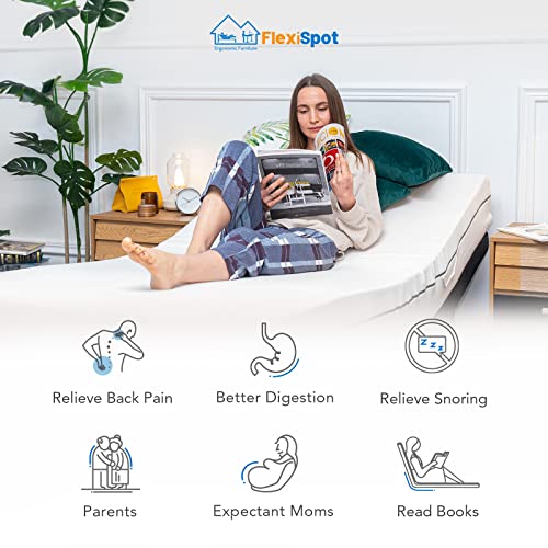 Flexispot S1, Foldable Adjustable Bed Frame Base Twin Xl, Bed Recliner, 3-Step Assembly, Whisper Quiet Durable Motor, Sturdy Frame, Best Gift For Family… #TOP2