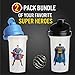 Paladone Superman and Batman Protein Shakers | Protein for All DC Comic Fans | 32 oz.