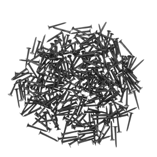 jojofuny 370 clous décoratifs à tête ronde en métal pour tapis - 5 x 16 mm - Résistants à la rouille - Pour la fixation de meubles, canapés, meubles, tapis, chaussures et moquettes en bois.