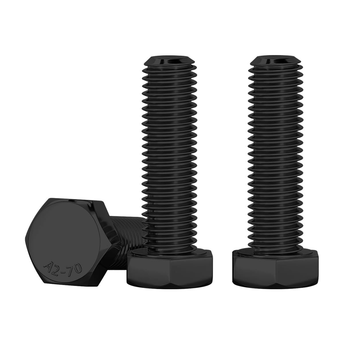 Drenky Bulloni A Testa Esagonale M8 X 25mm, 10 Pezzi Bullone Esagonale DIN 933 Acciaio Inossidabile A2 V2A Viti M8 Alta Resistenza Vite, Filettatura Completa, Nero