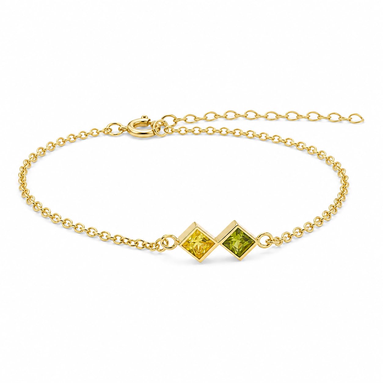 Famiglia bracciale con pietra portafortuna, personalizzato multiplo anniversario compleanno Natale per lei