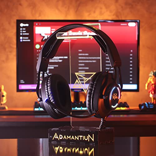 Headset gamer fone de ouvido usb com microfone Adamantiun Hiperion V2 pc computador ps4 ps5 ps3 note