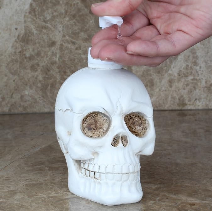 MRKU Lotion-Seifenspender, personalisierter Totenkopf-Seifenspender, Shampoo- und Duschgel-Spenderflasche zum Drücken, für den Seifenspender im Badezimmer zu Hause, in der Küche