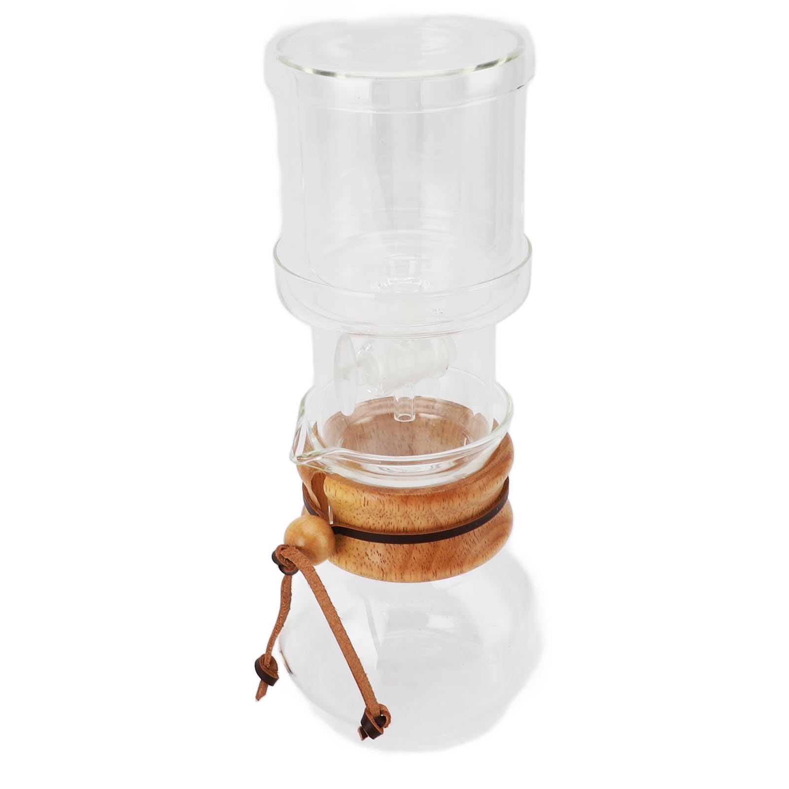 Generic Ekspres do Kawy Przelewowej o Pojemności 400 Ml Elegancki Szklany Zestaw do Kawy Zimnego Parzenia Użytku Domowego i Biurowego