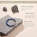 VIBE MOOD ENERGY Protection Bracelet – Lapis Lazuli Beaded Bracelet with Evil Eye Charm – Triple Protection Bracelet for Stress-Relief, Healing, Good Fortune – Crystal Bracelet for Men and Women