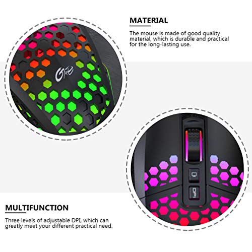 Mobestech Mouse Doméstico Fio para Jogos Mouse Dpi Ajustável Mouse para Computador Mouse Rgb Mouse P