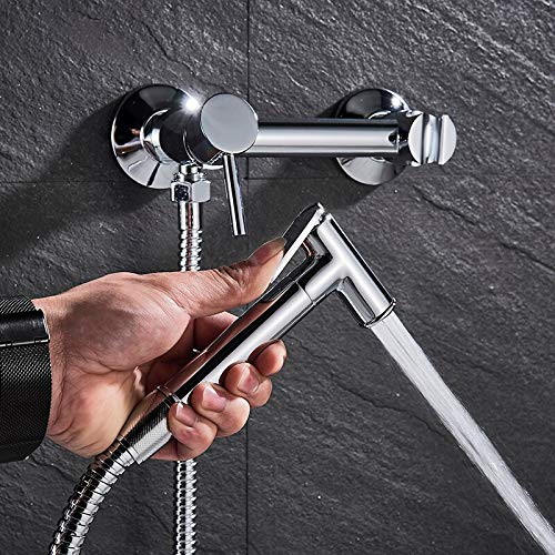 Robinet bidet chrome mitigeur eau chaude et froide en laiton durable - 3