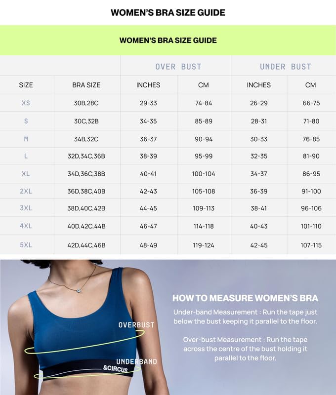 Image of &Circus PureSoft Padded Bra for Women | Non Wired Bra for Women with Insertable Pads | Plunge Bralette for Active & Lounge Wear