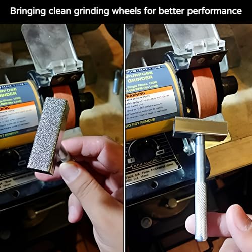3-Teiliges Set Schleifscheiben Abrichter,Schleifsteinaufbereiter,HandgefüHrt,Rutschfest,45.10mm Schleifkopf,Geeignet FüR Abrichtstein,Schleifsteine Abrichte,Diamant Schleifscheibe