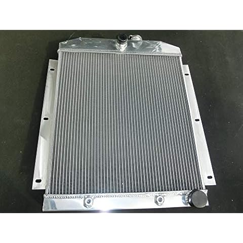 Aluminum Radiator For 1947-1954 Chevro-let Chevy Truck Pickup C/K 3000 Series 3100 3600 3700 3800 3900 Suburban 3.5/3.8/4.3L 217 235 261 Cu Cover