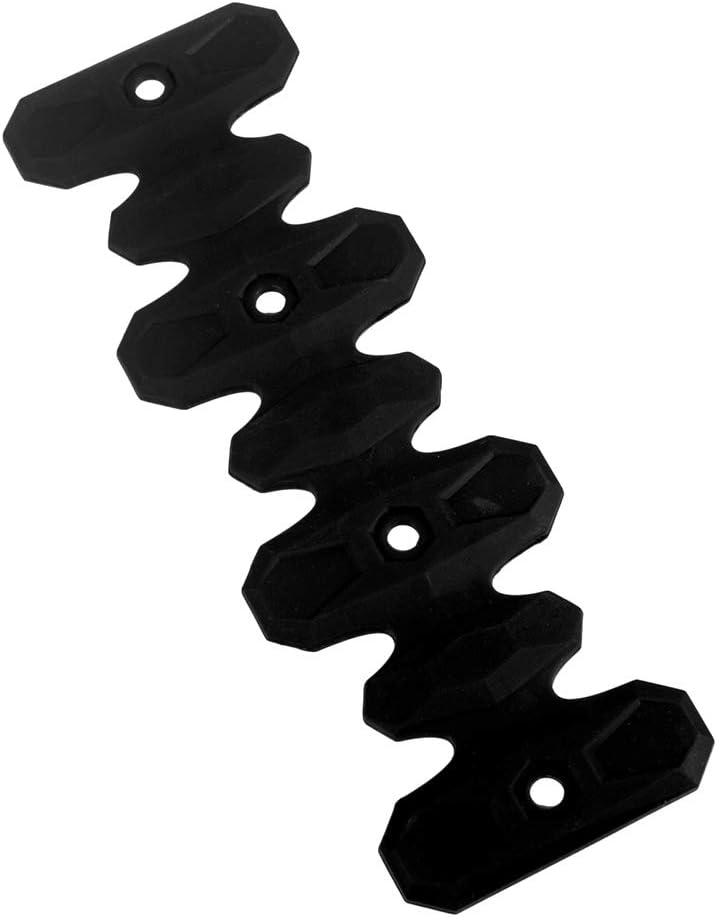 Universal Motorcycle Head Pipe Guard Flexible Exhaust Heat Shield for 4-stroke Bikes (Black)