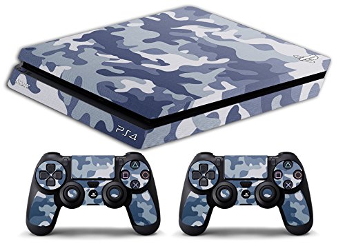 Skin compatibel met Ps4 SLIM - gelimiteerde editie DECAL sticker Slim BUNDLE (Camouflage Artick)