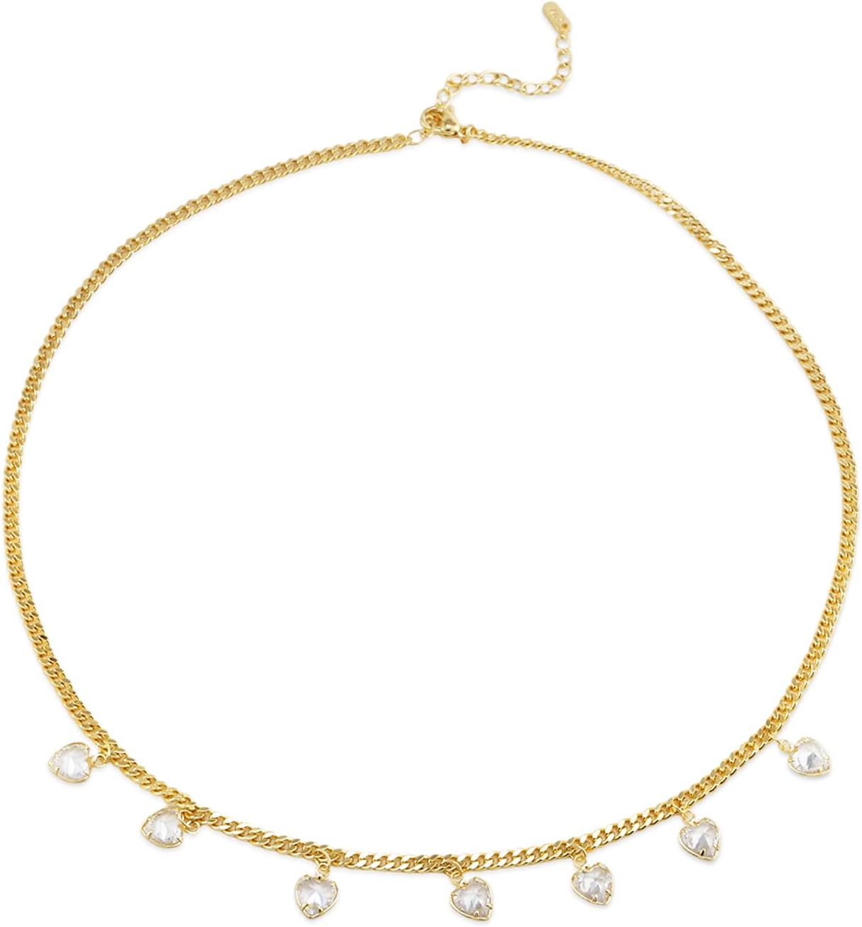 Minimalist 14K Gold Pendant Necklace for Women,Dainty Adjustable Chain with CZ,Valentines Day&Anniversary jewelry Gift for Women,Wife,Girlfriend - Image 2