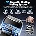 Electric Foil Shavers for Men: Mini Electric Razor with 3 Floating Blades, IPX7 Waterproof Foil Shaver, USB-C Rechargeable Shavers for Men with Travel Lock, Compact Grooming Gift for Home & Travel