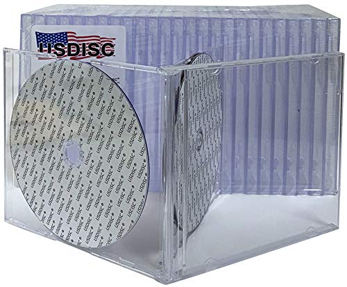 USDISC CD Jewel Cases Standard 10.4mm, Triple 3 Disc, Clear, Pack of 400