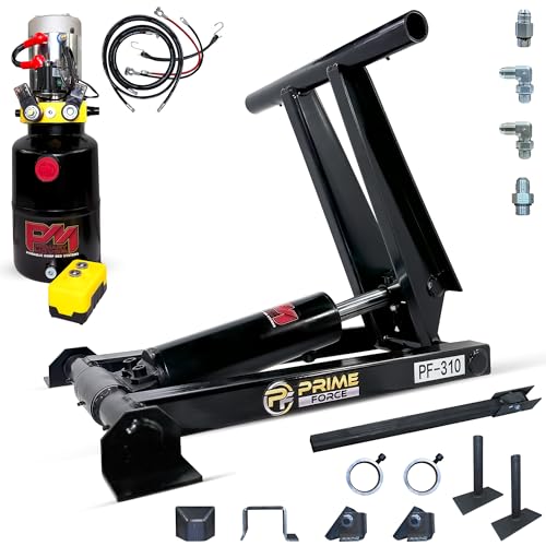 3 Ton (PF-310-K) Dump Trailer Hydraulic Scissor Hoist Kit (6,000 lb) | Standard Kit | Hydraulic Dump Bed Kit with 12VDC Hydraulic Pump, Suitable for Trailer Trucks