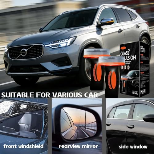 2Stück Qifor Glass Cleaner,Qifor Q4 Glass Guard,Q4 Glasreiniger,2025 Handheld Glassing Oil-Film Remover,Ölfilmentferner für Autowindschutzscheiben,Reinigungsbrett für Autowindschutzscheiben