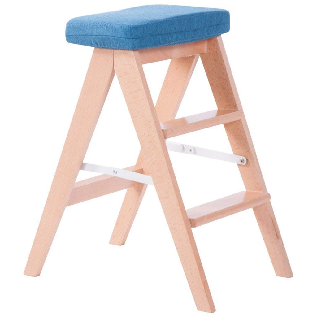 Tabouret haut de cuisine pliable marron pour optimiser votre espace