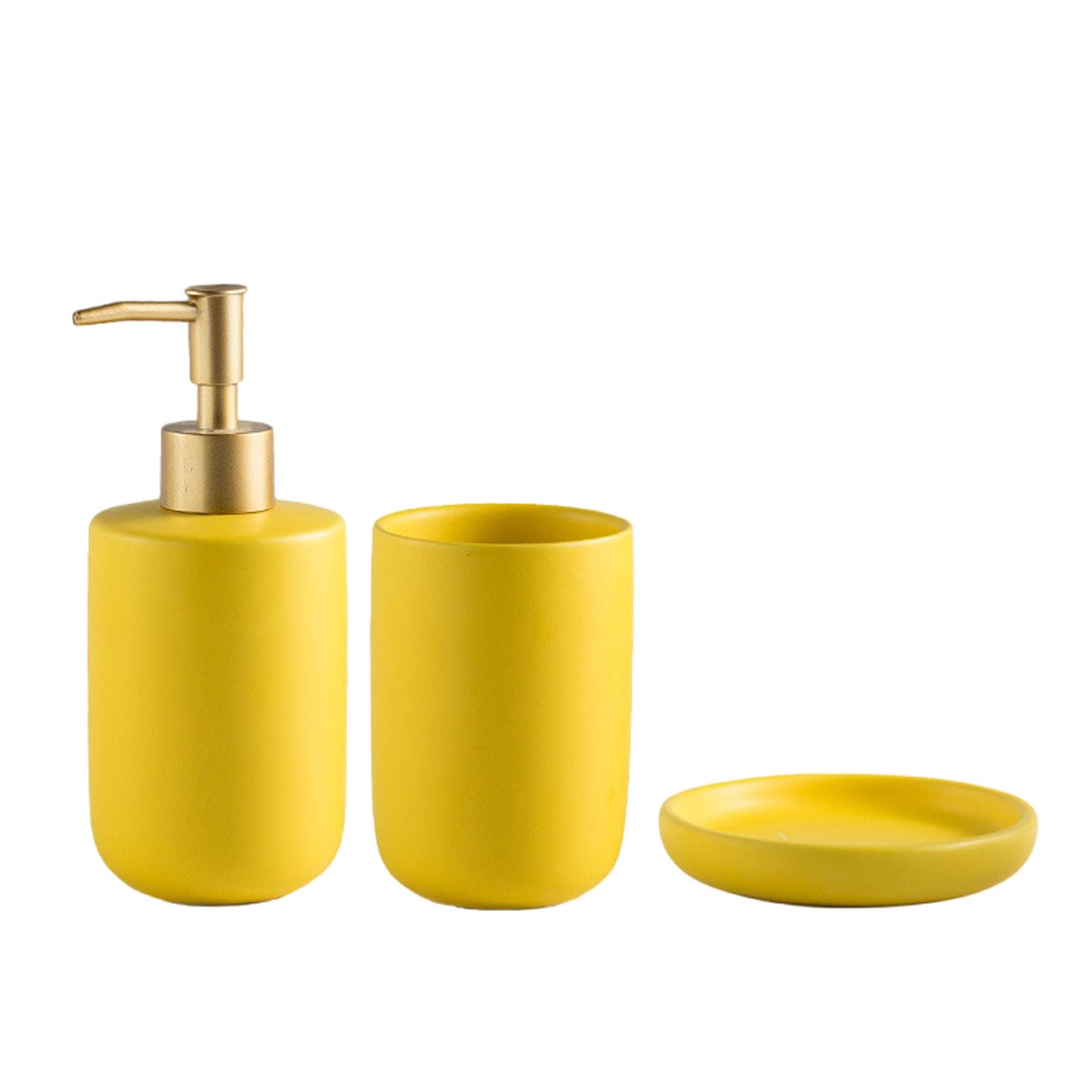 Set Accessori Bagno Ceramica,Set Accessori Bagno Completo Moderno,Home Set Bagno Ceramica,Set Accessori Bagno Moderno,Kit Accessori da appoggio,per lozione,Tazze,portasapone