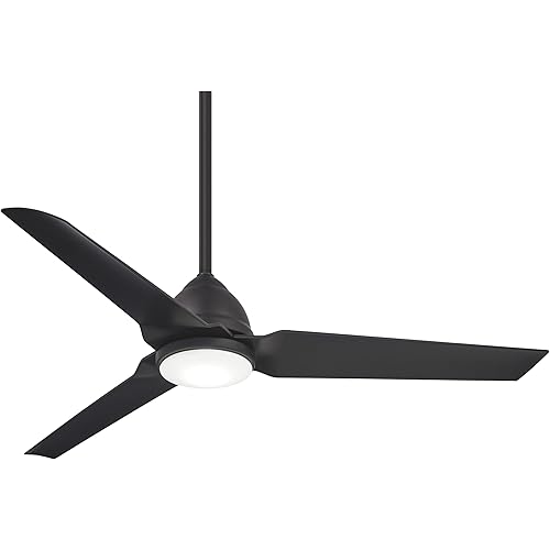 MINKA-AIRE F753L-CL Java 54 Inch Outdoor Ceiling Fan with Integrated LED Light in Coal Finish