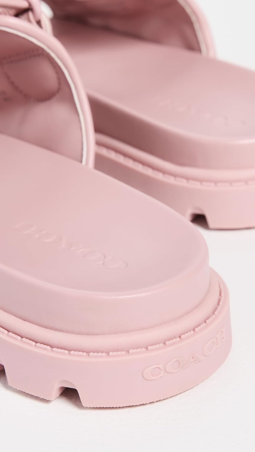 COACH Women's Sculpted C Double Banded Sandals - Image 4