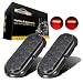 Partsam 2Pcs 6" Inch Oval Red Led Trailer Tail Lights Smoke Lens 6 LED Flange Mount Submersible 12V Turn Stop Brake Trailer Lights Sealed for RV Truck Trailer Trail Bus 12V DC