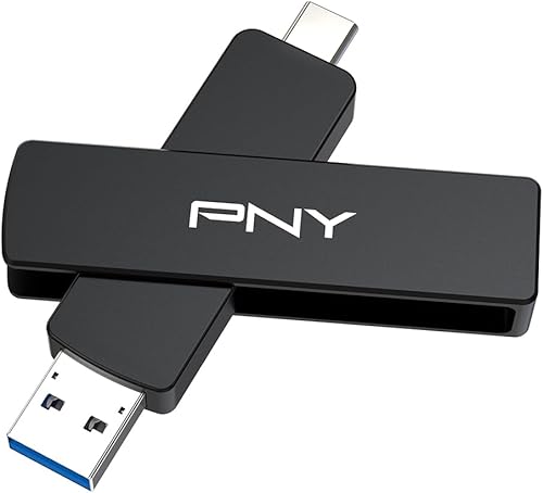 Miniatura 5 de PNY Unidad flash OTG Duo Link V3 USB 3.2 Gen 2 Tipo-C y tipo A OTG de 2 TB Velocidades extremas de lecturaescritura 1000800MBs Almacenamiento móvil